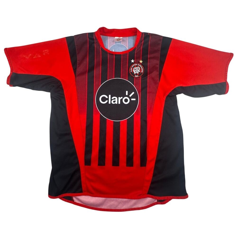 Vintage 2004 Clube Atletico Paranaense #10 Claro Soccer Jersey Jadson M